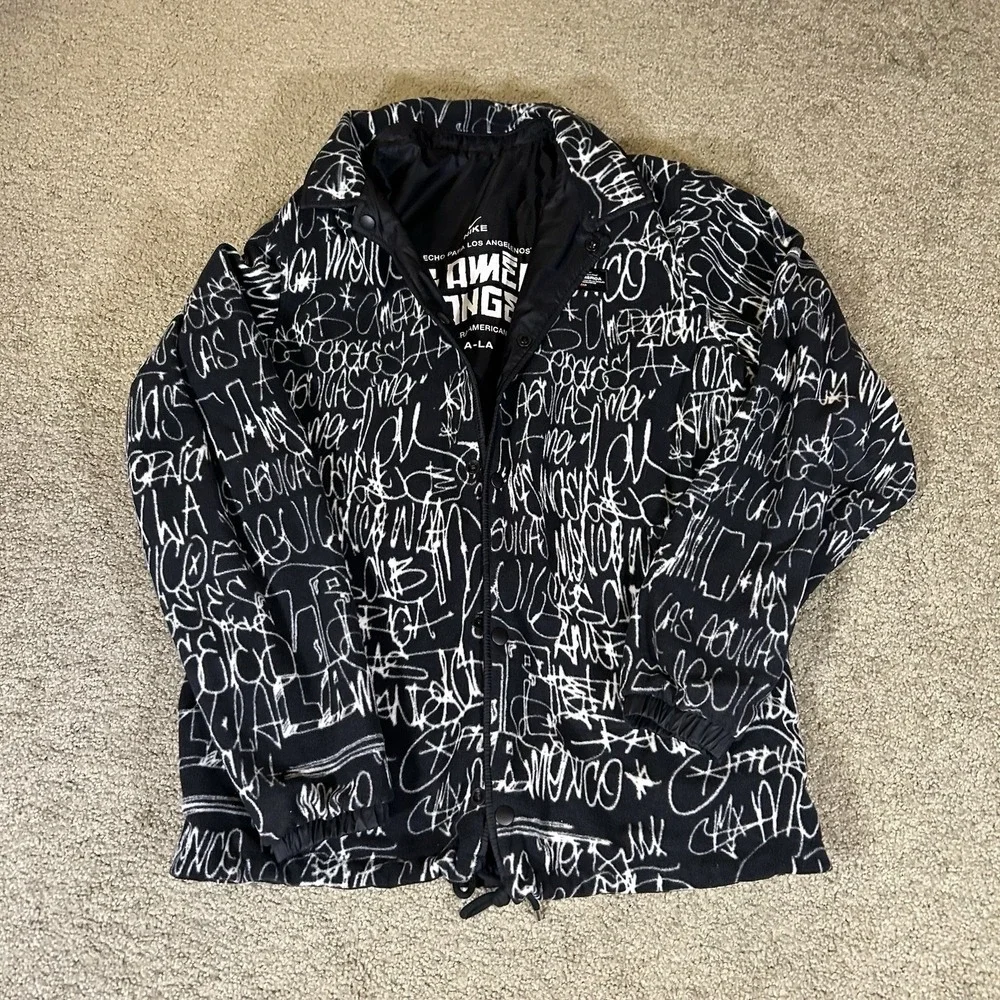 Nike Jacket Mens S Reversible Club America Los Angeles Black Bomber DC2173-010‎